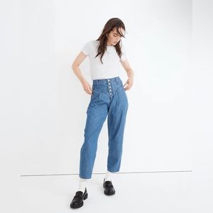 Madewell Tapered Yoke Jeans in Steinbeck Wash